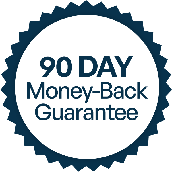 90 Money Back Guarantee bage